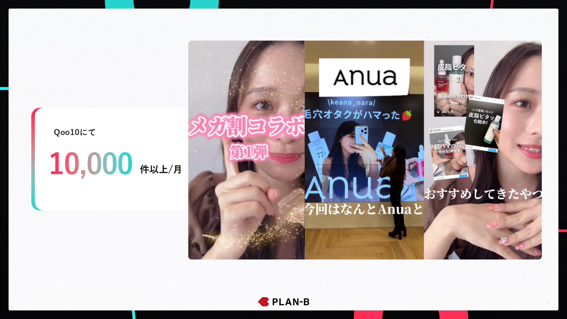 TikTokアフィリエイト実績_株式会社PLAN-B